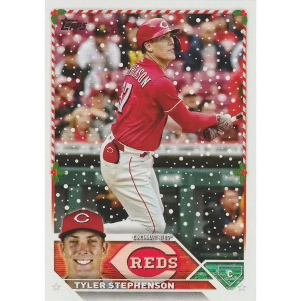 2023 Topps Holiday Tyler Stephenson H30 Cincinnati Reds